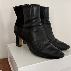 Salvatore Ferragamo black women booties 8 1/2 B